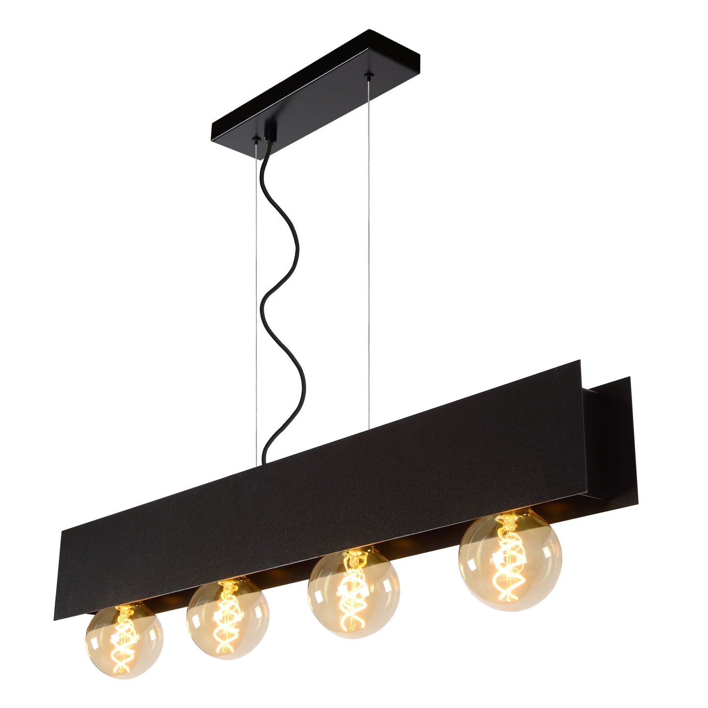 Lucide SURTUS - Pendant light - 4xE27 - Black