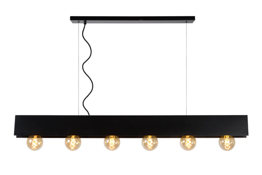 Lucide SURTUS - Pendant light - 6xE27 - Black