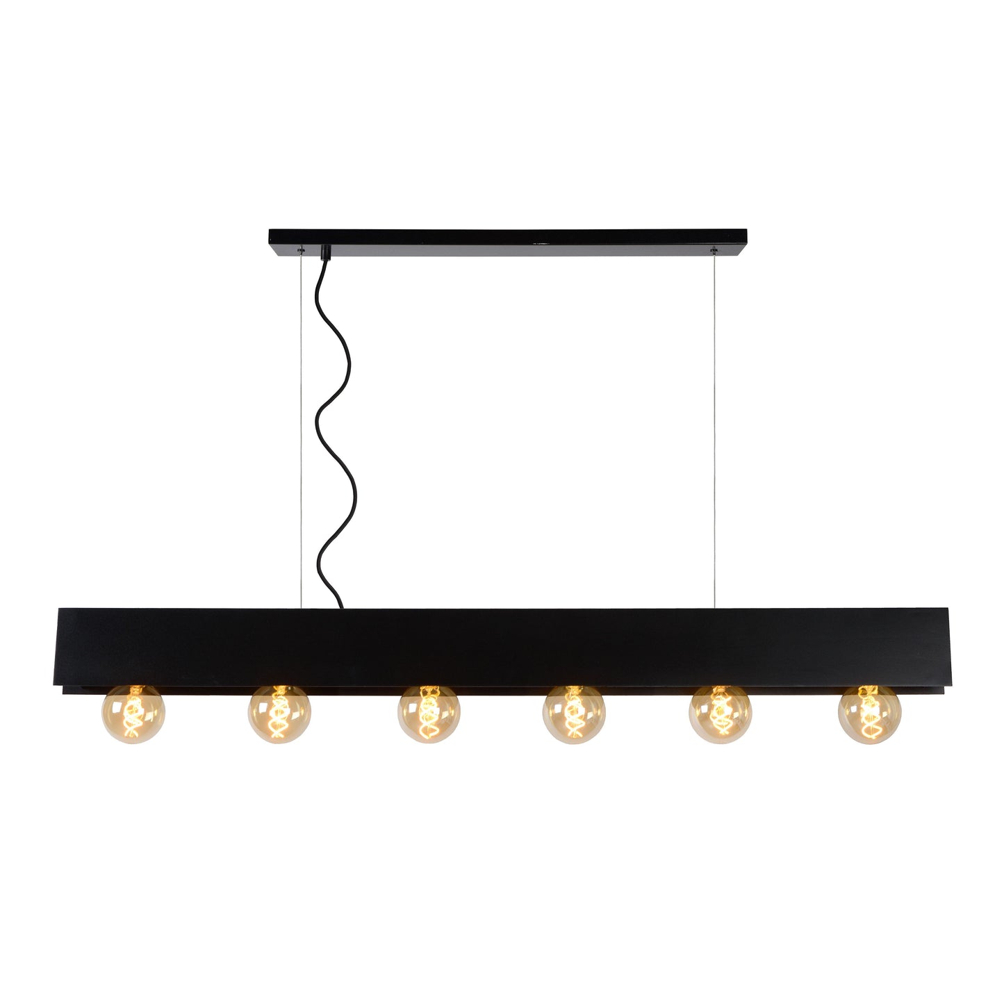 Lucide SURTUS - Pendant light - 6xE27 - Black