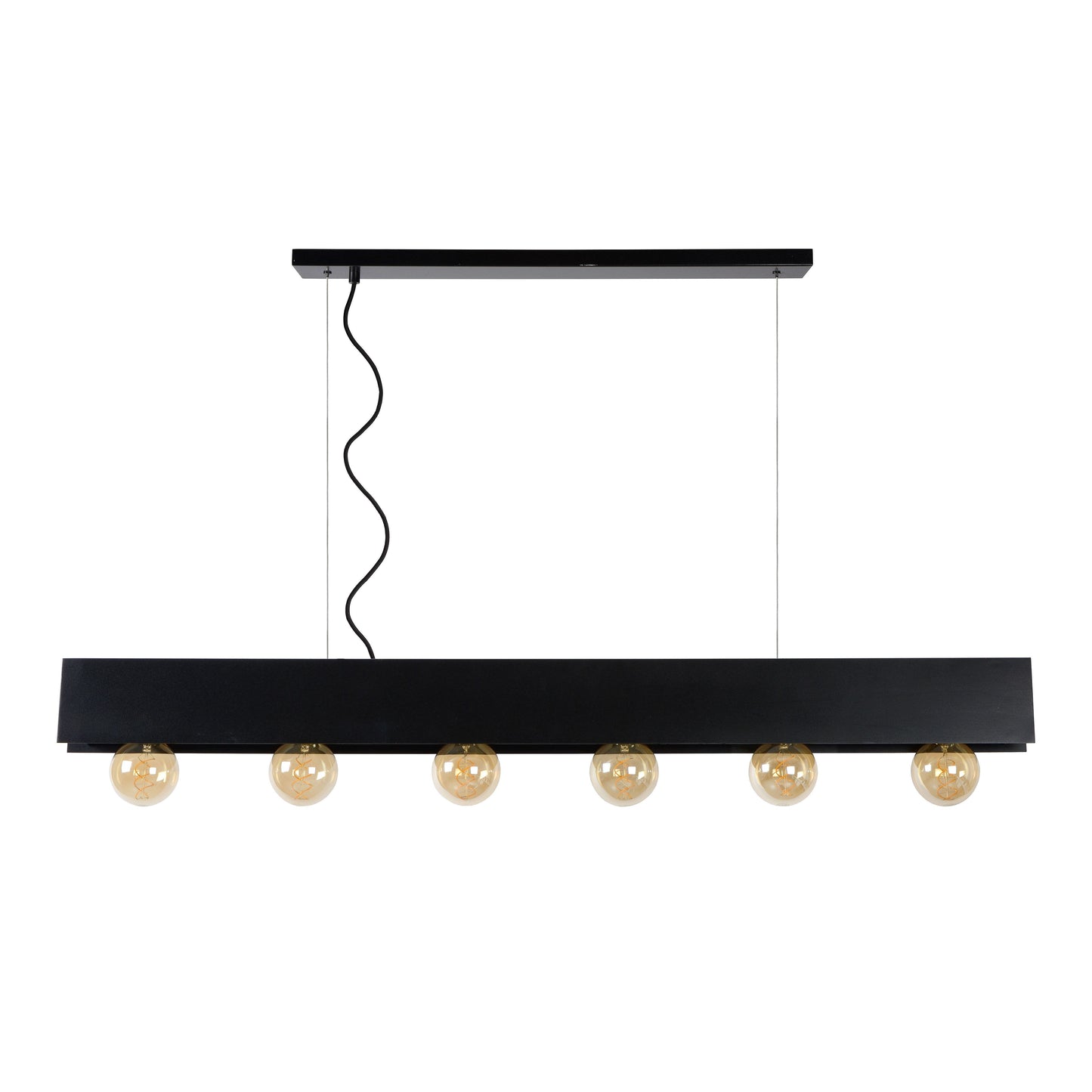 Lucide SURTUS - Pendant light - 6xE27 - Black