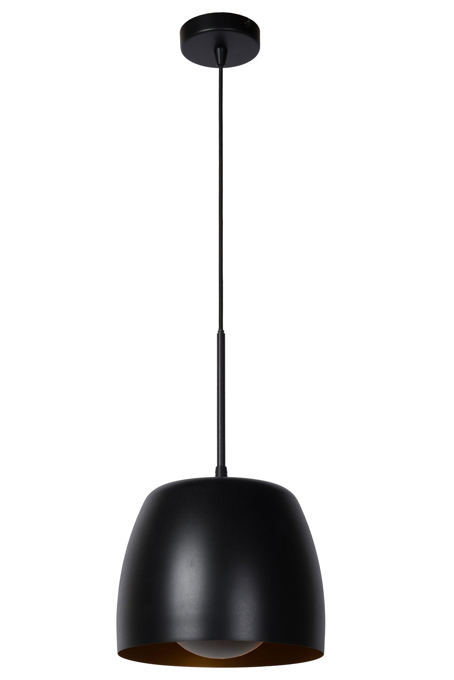 Lucide NOLAN - Pendant light - Ø 24 cm - 1xE27 - Black