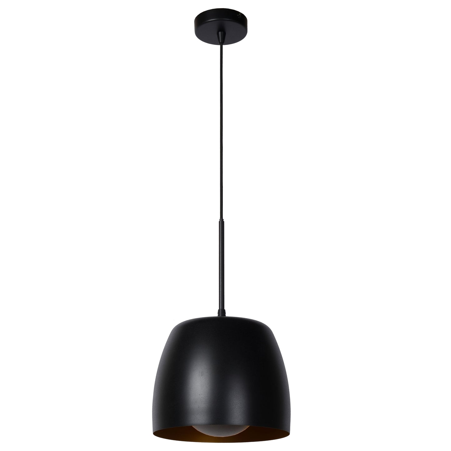 Lucide NOLAN - Pendant light - Ø 24 cm - 1xE27 - Black