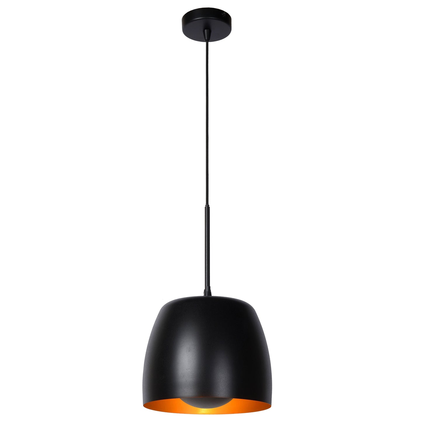 Lucide NOLAN - Pendant light - Ø 24 cm - 1xE27 - Black