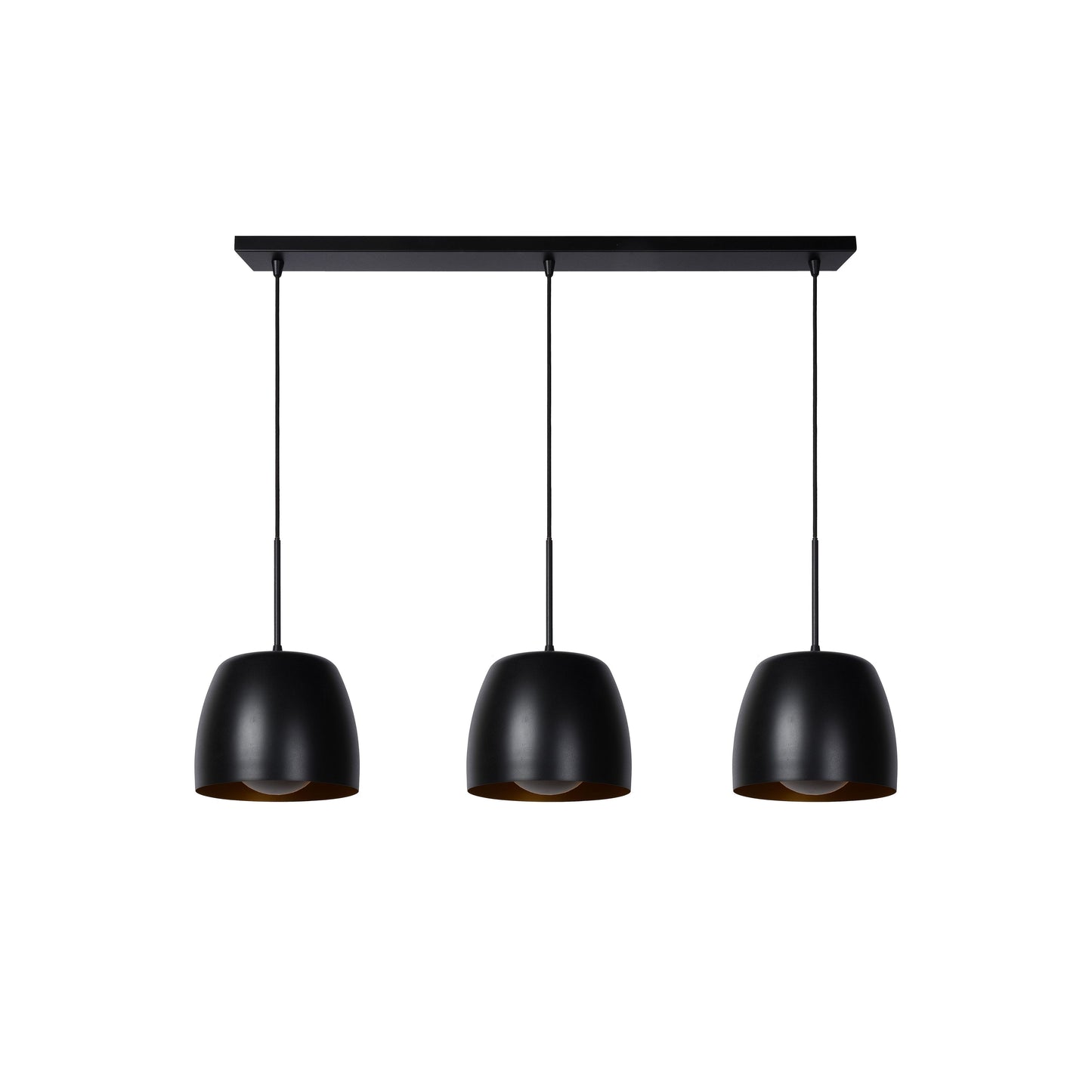 Lucide NOLAN - Pendant light - 3xE27 - Black