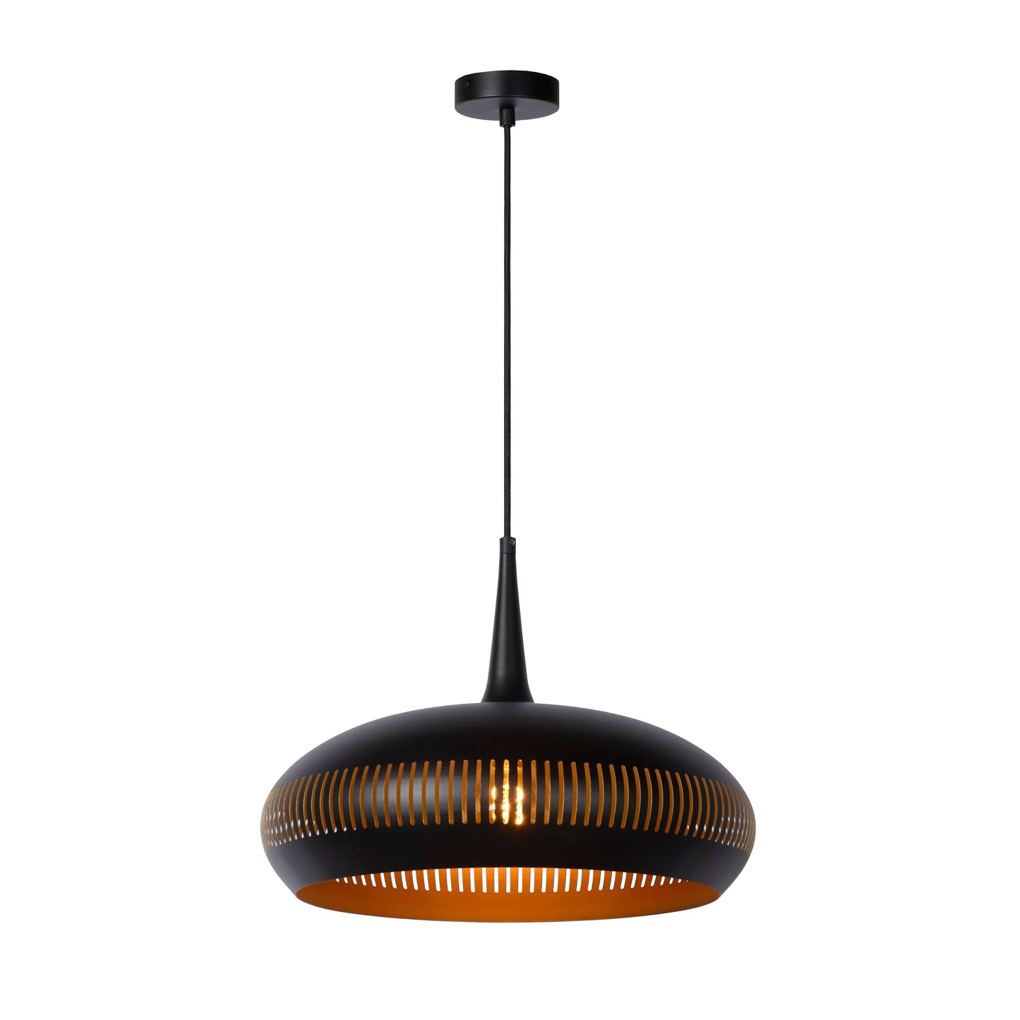 Lucide RAYCO - Pendant light - Ø 45 cm - 1xE27 - Black