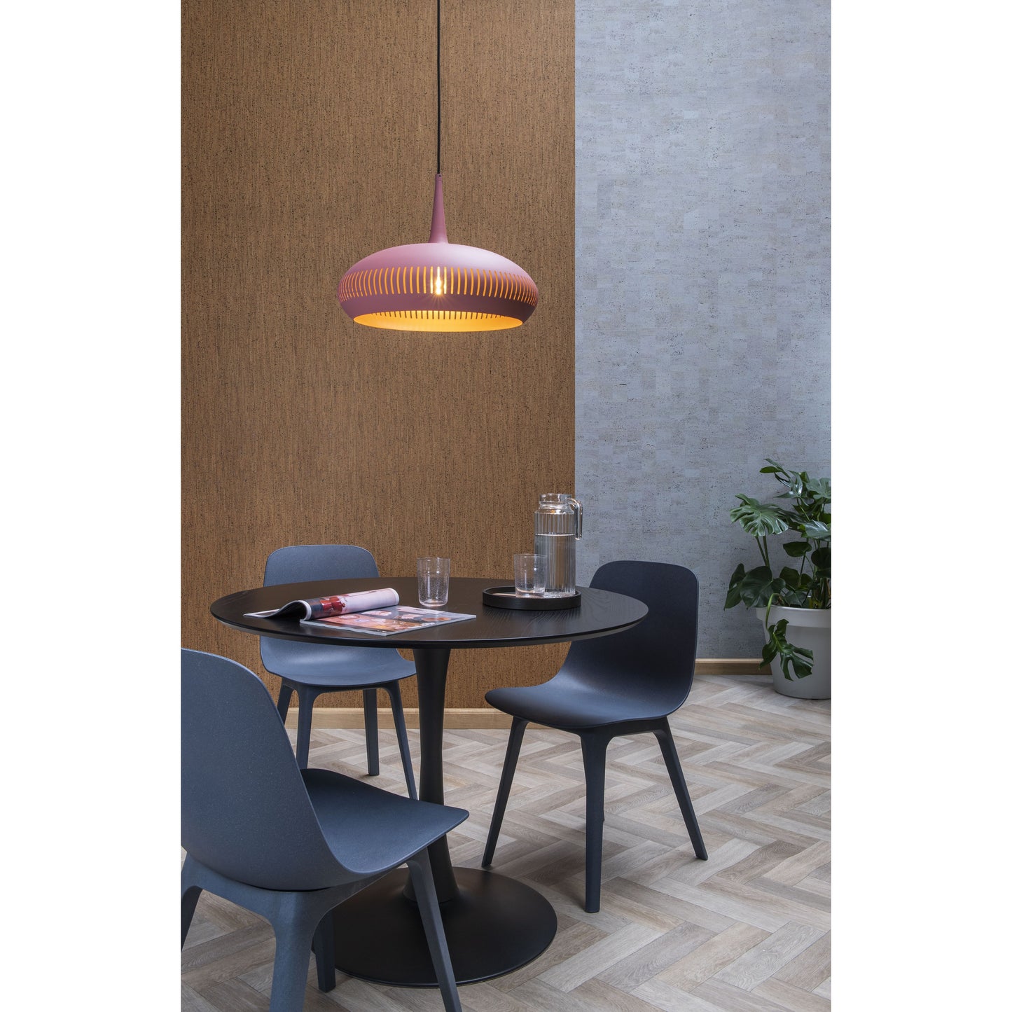 Lucide RAYCO - Pendant light - Ø 45 cm - 1xE27 - Pink