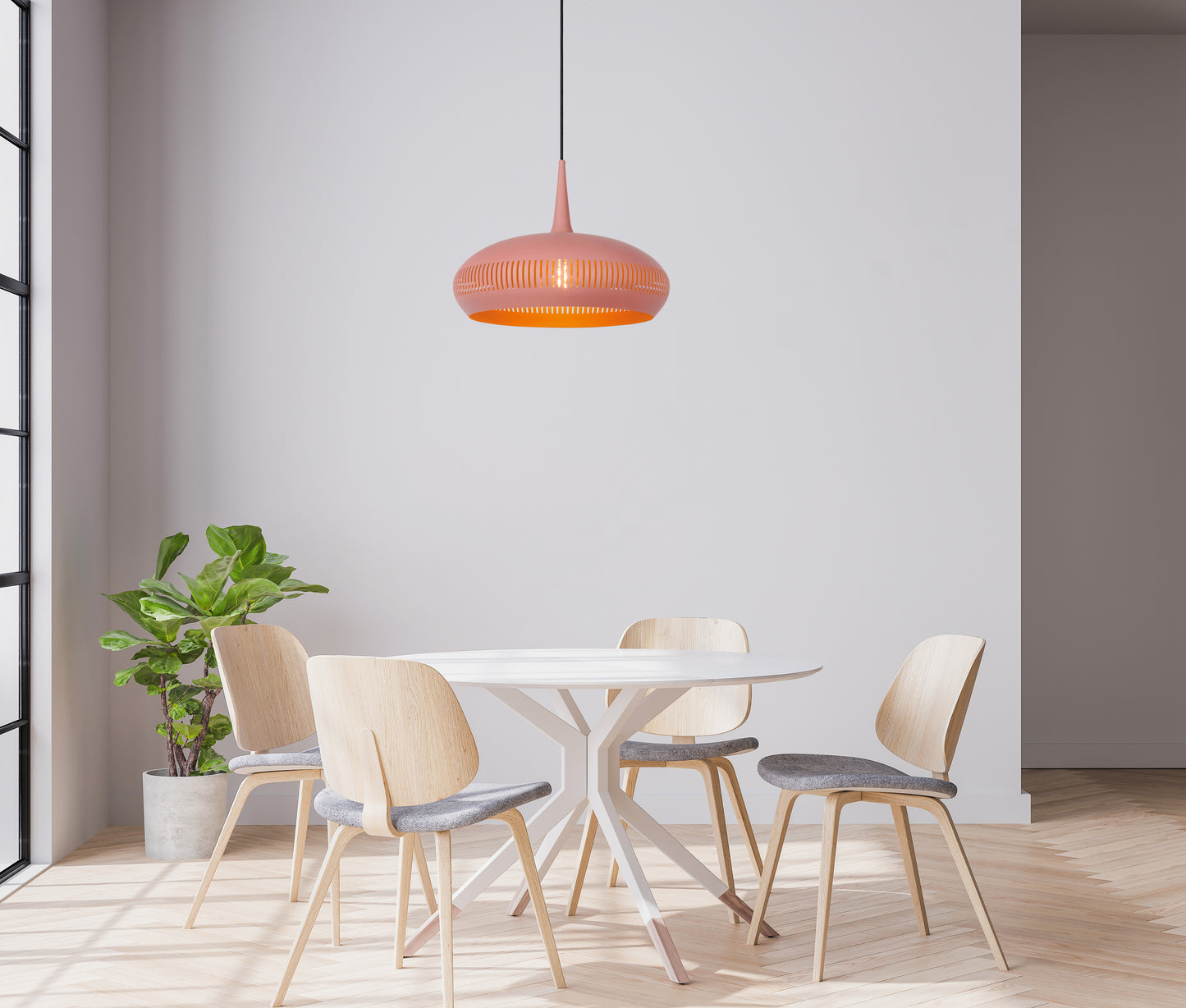 Lucide RAYCO - Pendant light - Ø 45 cm - 1xE27 - Pink