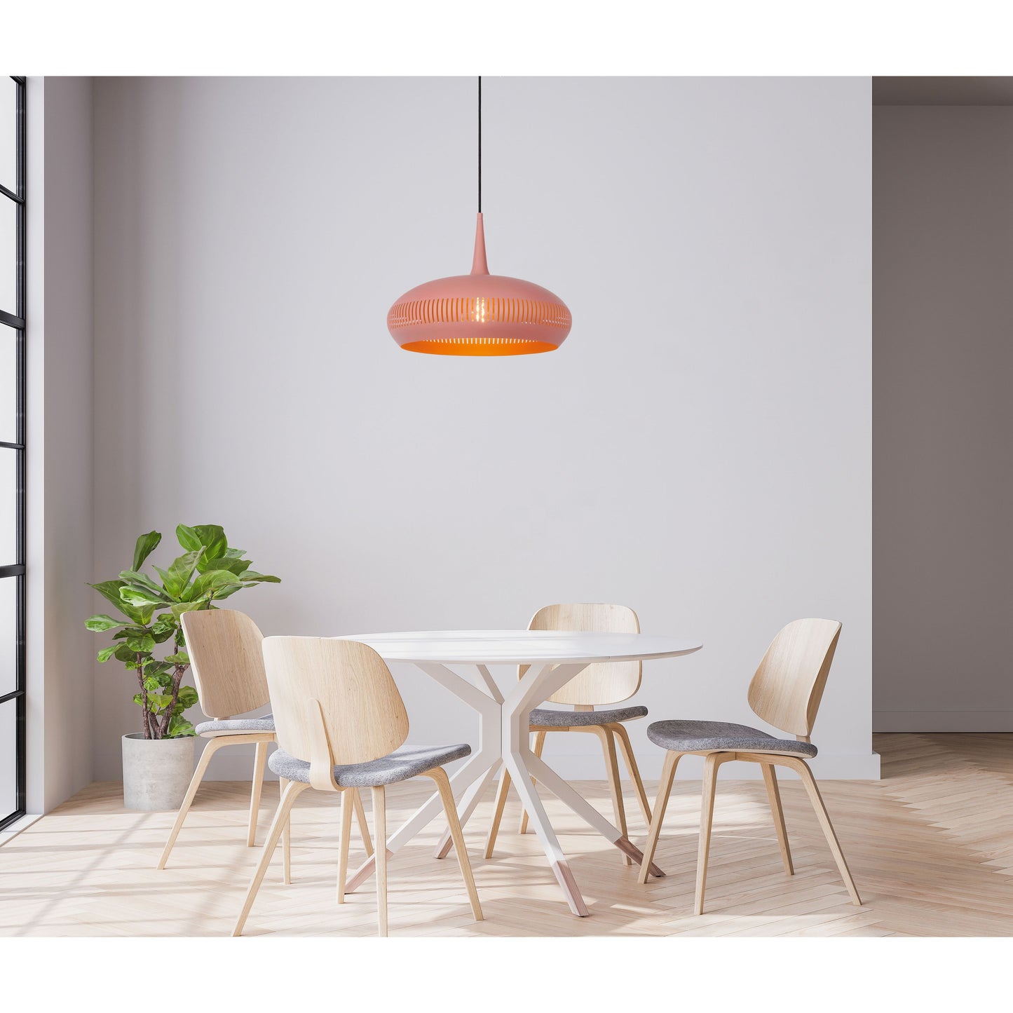 Lucide RAYCO - Pendant light - Ø 45 cm - 1xE27 - Pink