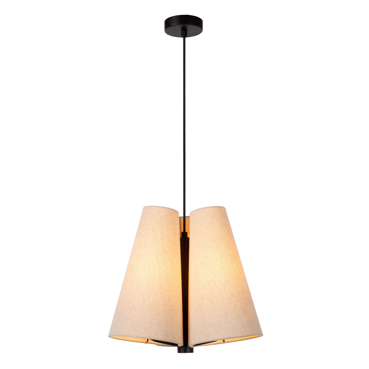 Lucide GREGORY - Pendant light - Ø 34,3 cm - 3xE27 - Cream