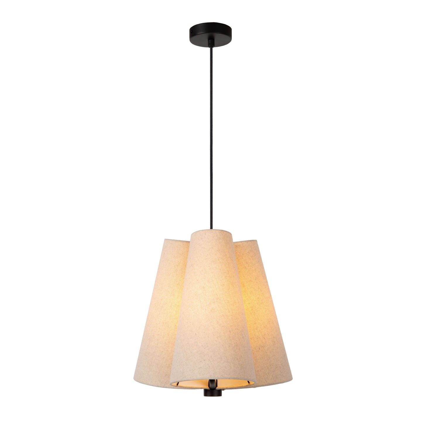 Lucide GREGORY - Pendant light - Ø 34,3 cm - 3xE27 - Cream