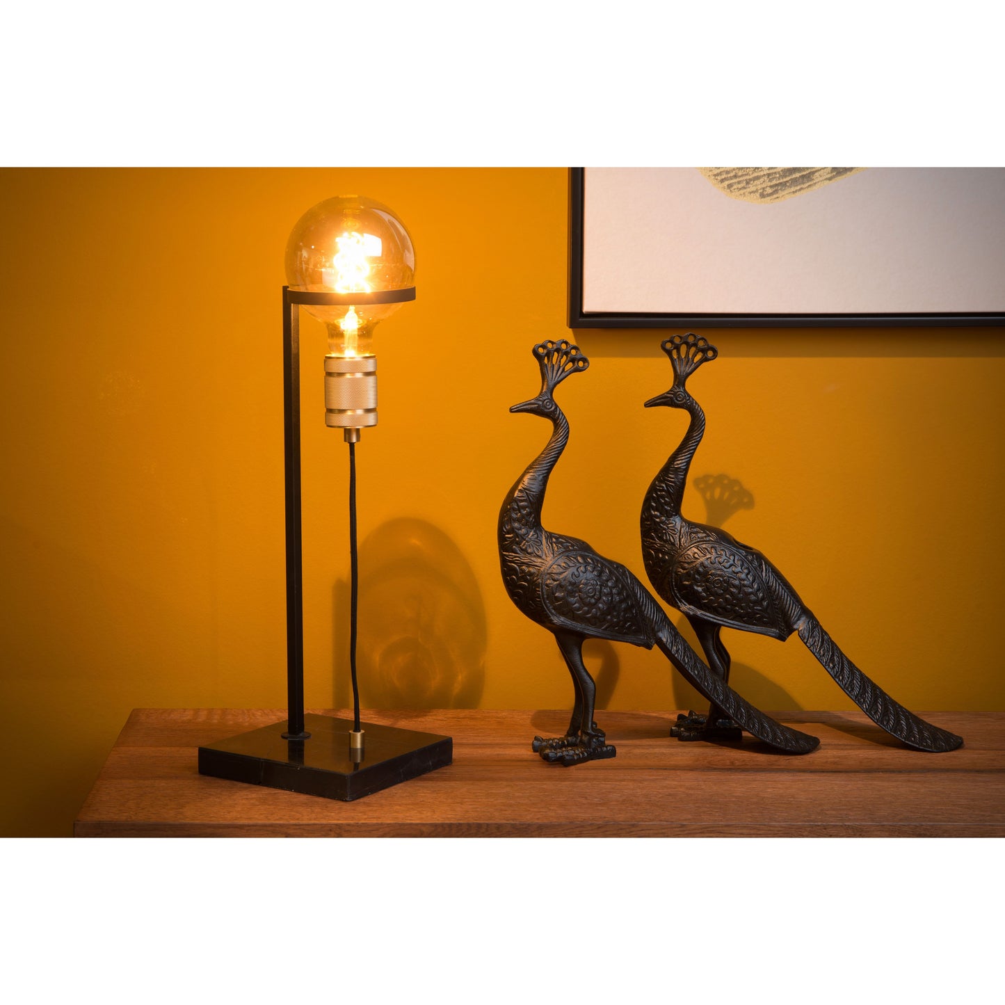 Lucide OTTELIEN - Table lamp - 1xE27 - Black