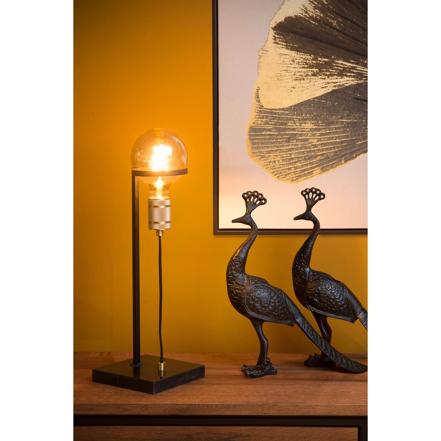 Lucide OTTELIEN - Table lamp - 1xE27 - Black