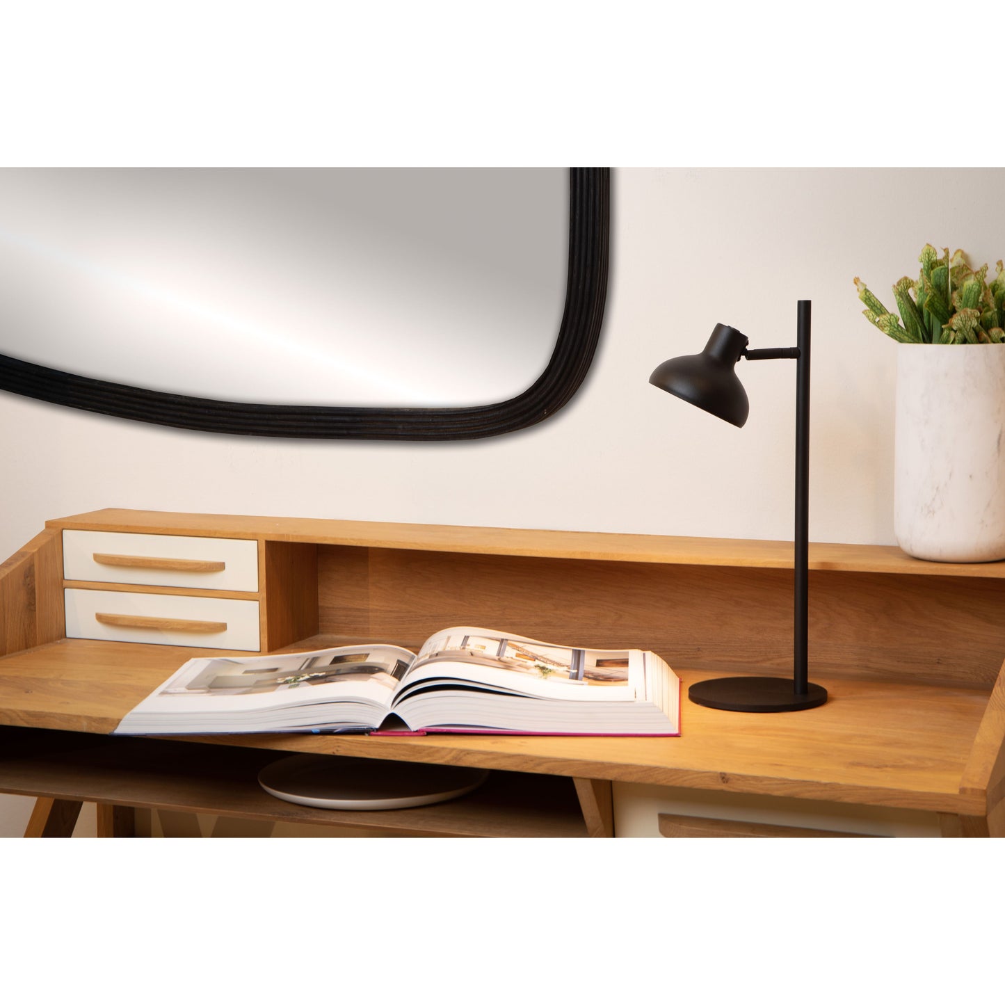 Lucide SENSAS - Table lamp - Ø 18 cm - 1xGU10 (ES111) - Black