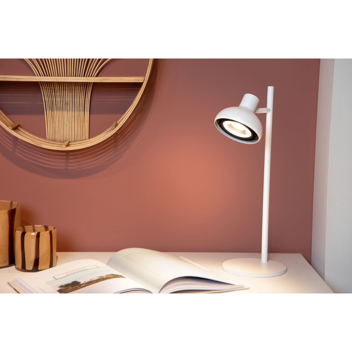 Lucide SENSAS - Table lamp - Ø 18 cm - 1xGU10 (ES111) - White