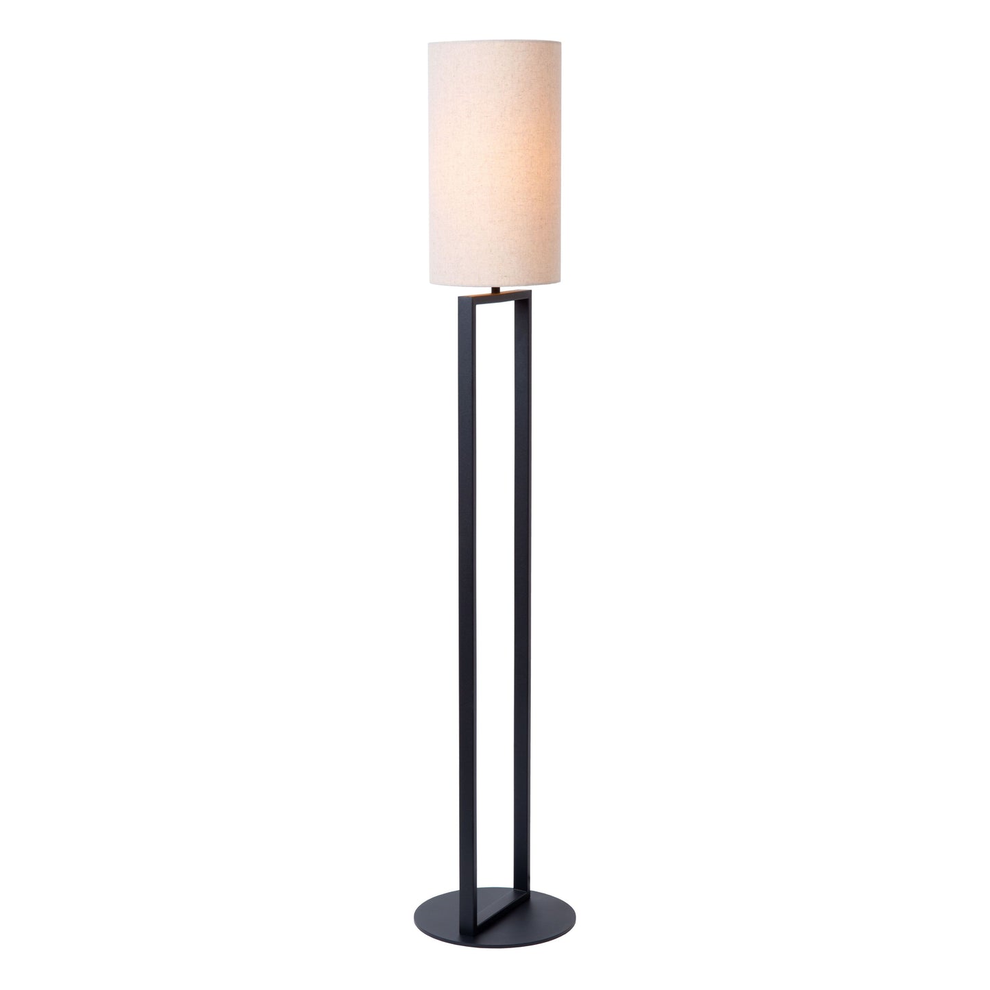 Lucide HERMAN - Floor lamp - Ø 26 cm - 1xE27 - Cream