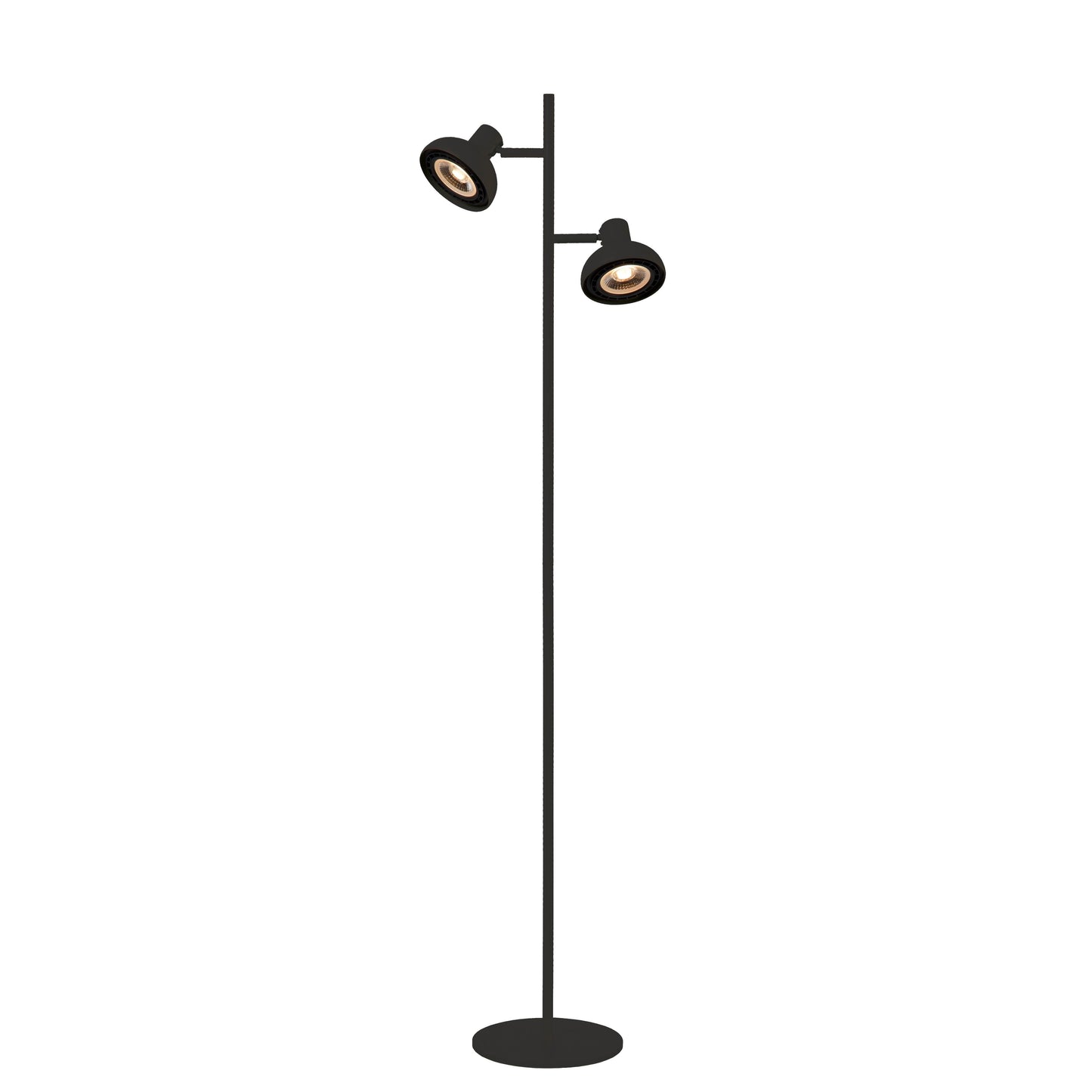 Lucide SENSAS - Floor lamp - 2xGU10 (ES111) - Black