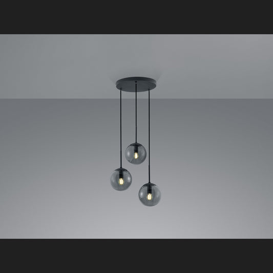 Balini  - Pendant - Smoke - Trio