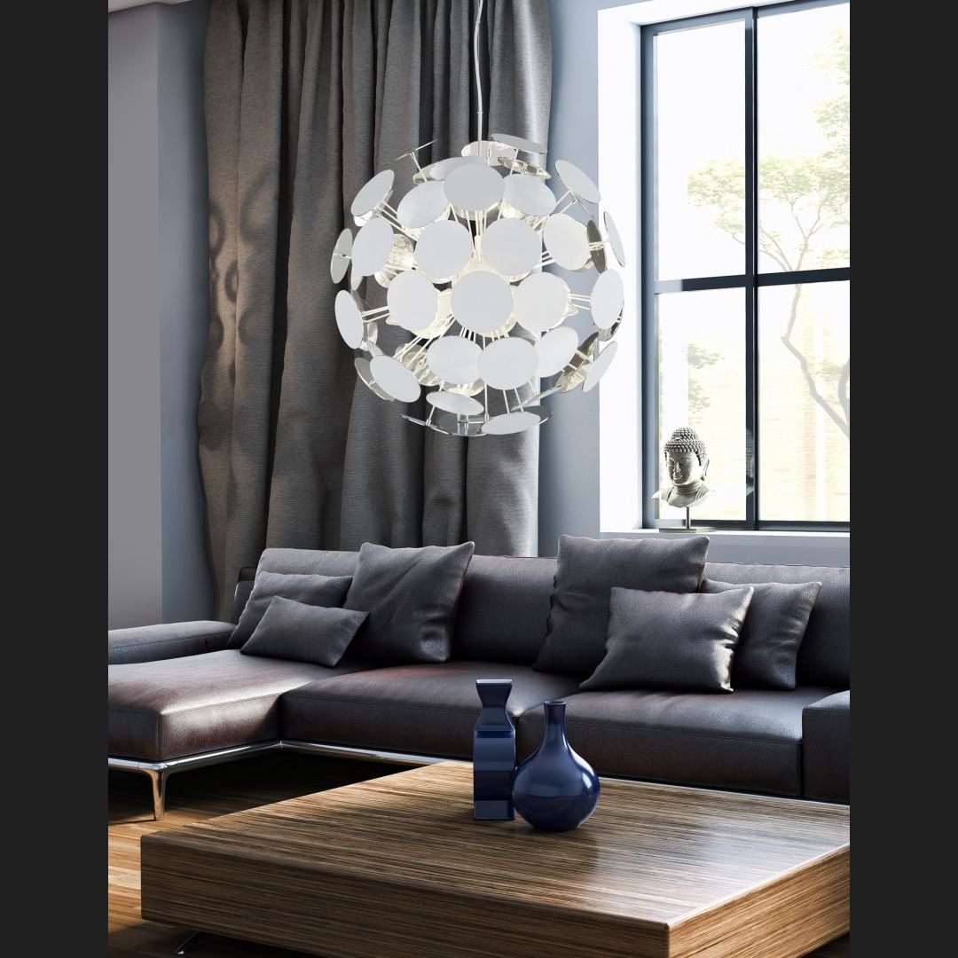 Discalgo  - Pendant - White Matt - Trio