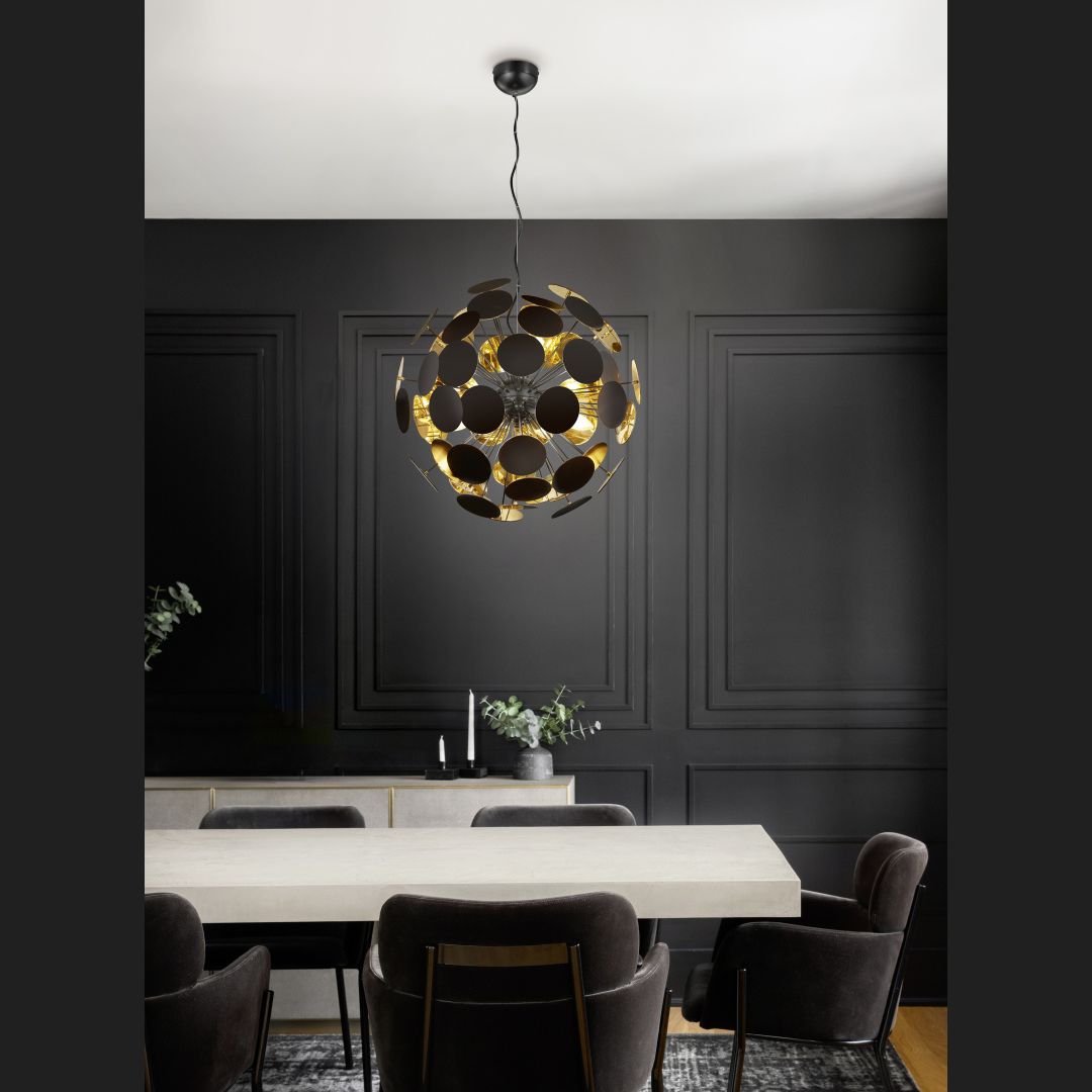 Discalgo  - Pendant - Black Matt - Trio
