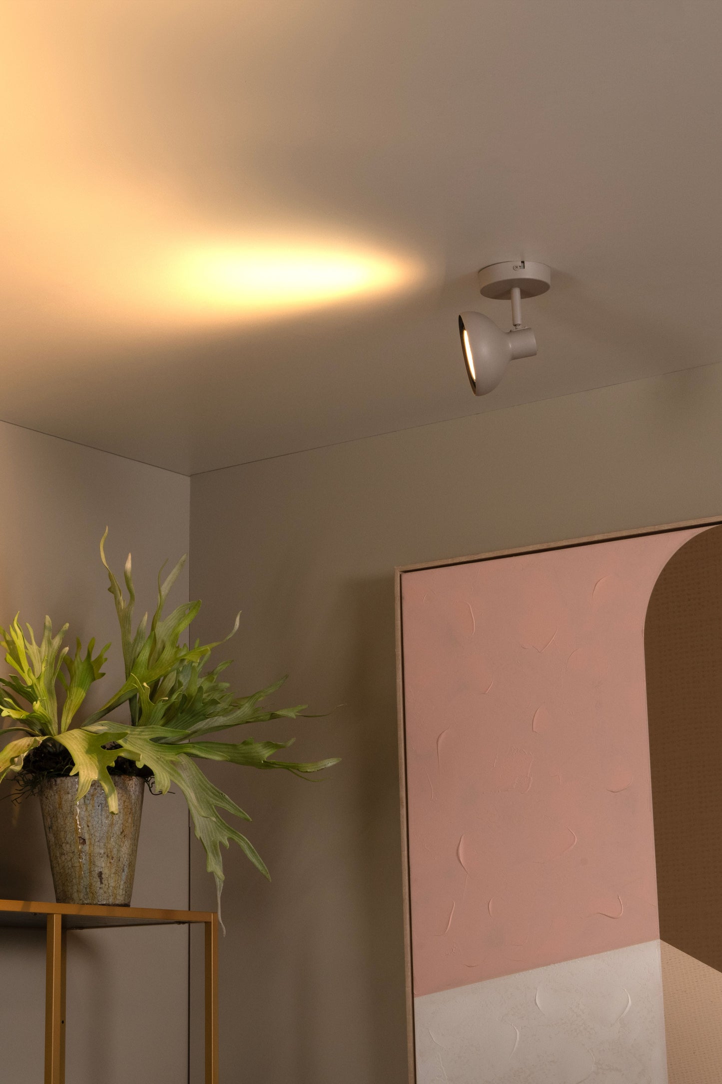 Lucide SENSAS - Ceiling spotlight - 1xGU10 (ES111) - Cream