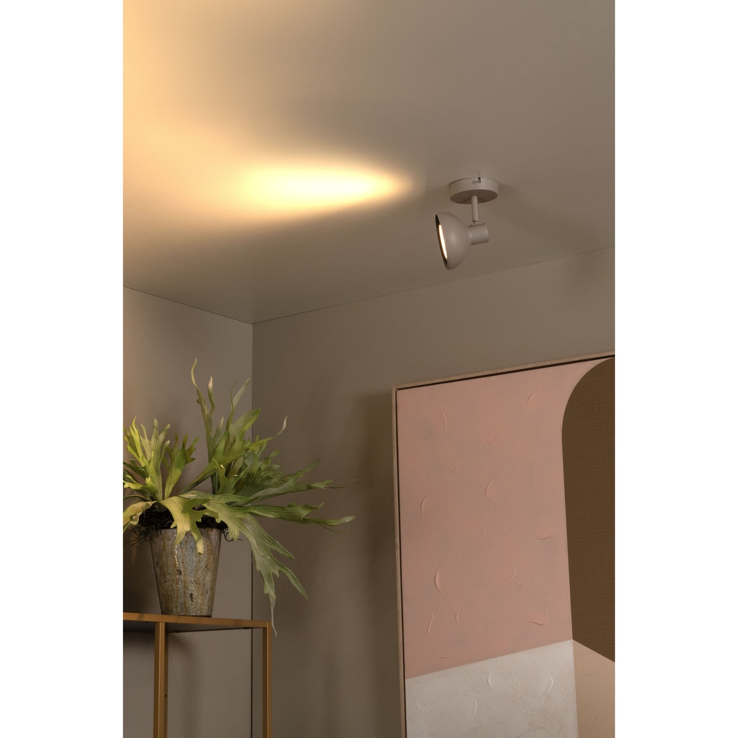 Lucide SENSAS - Ceiling spotlight - 1xGU10 (ES111) - Cream