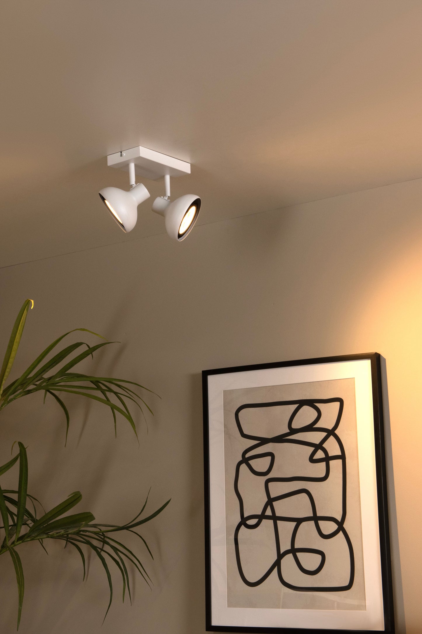 Lucide SENSAS - Ceiling spotlight - 2xGU10 (ES111) - White