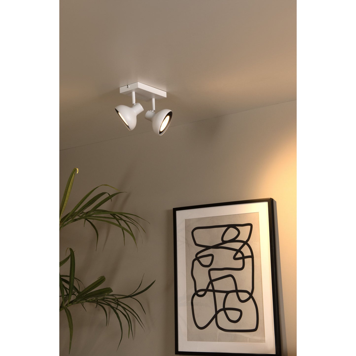 Lucide SENSAS - Ceiling spotlight - 2xGU10 (ES111) - White