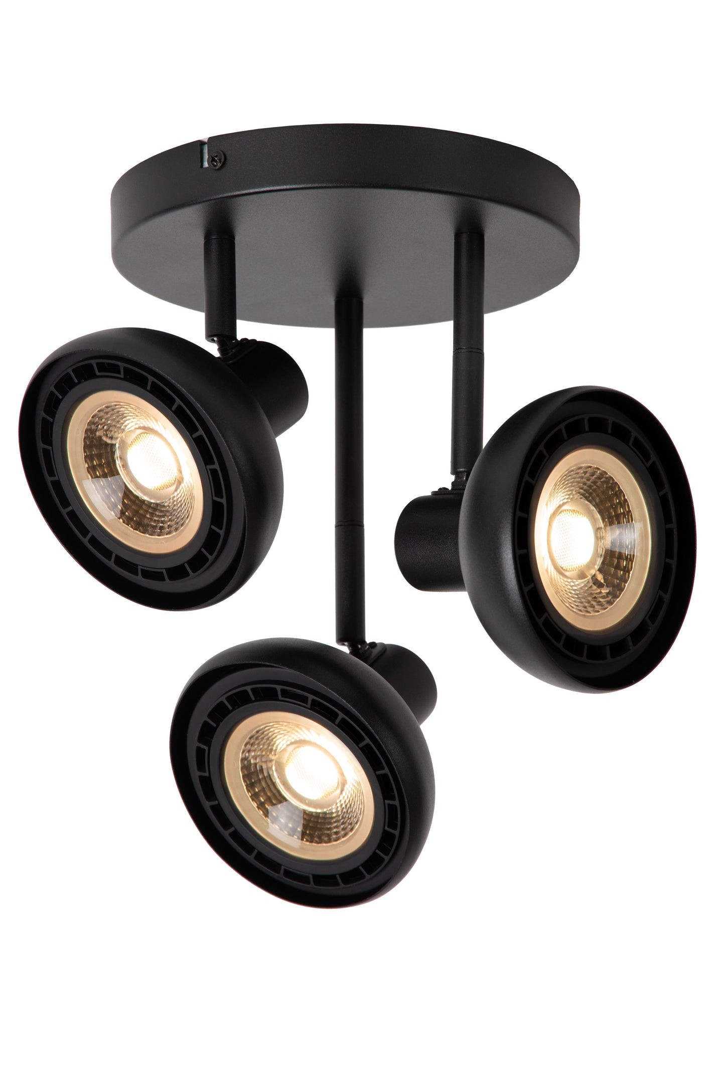 Lucide SENSAS - Ceiling spotlight - Ø 25,8 cm - 3xGU10 (ES111) - Black