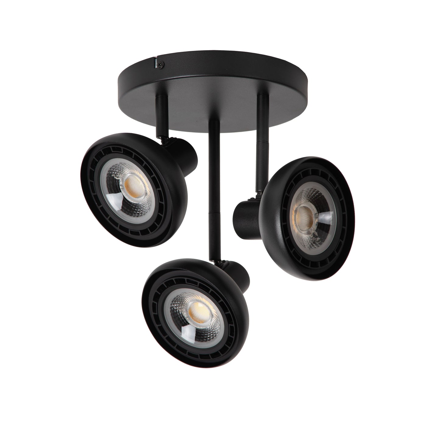 Lucide SENSAS - Ceiling spotlight - Ø 25,8 cm - 3xGU10 (ES111) - Black