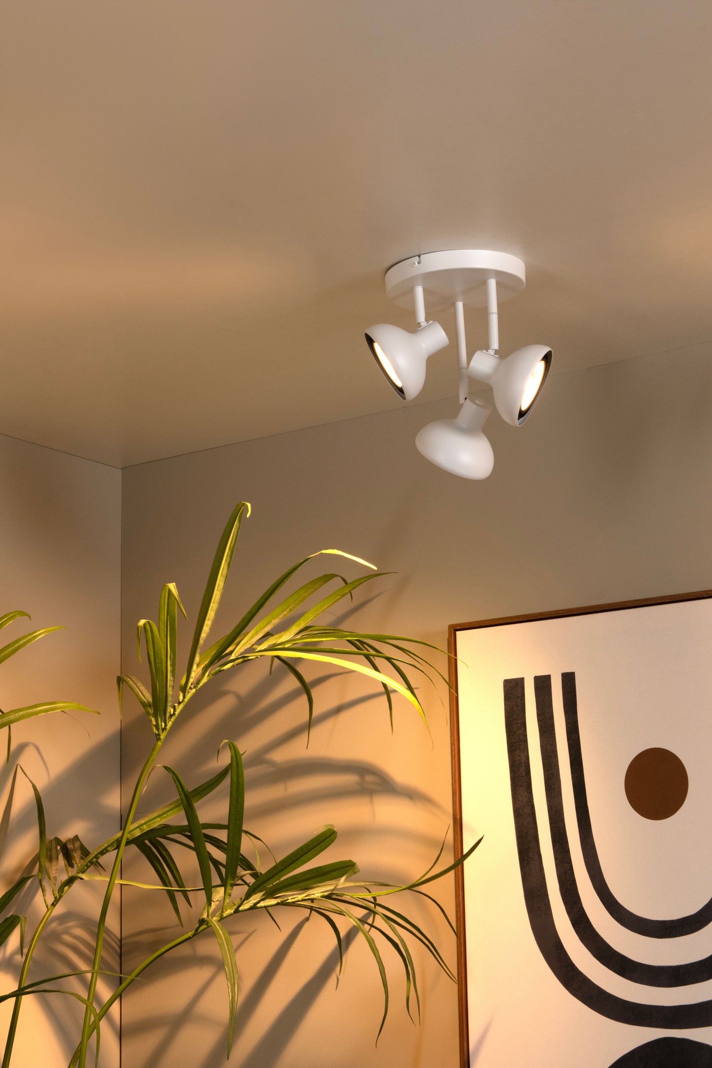 Lucide SENSAS - Ceiling spotlight - Ø 25,8 cm - 3xGU10 (ES111) - White