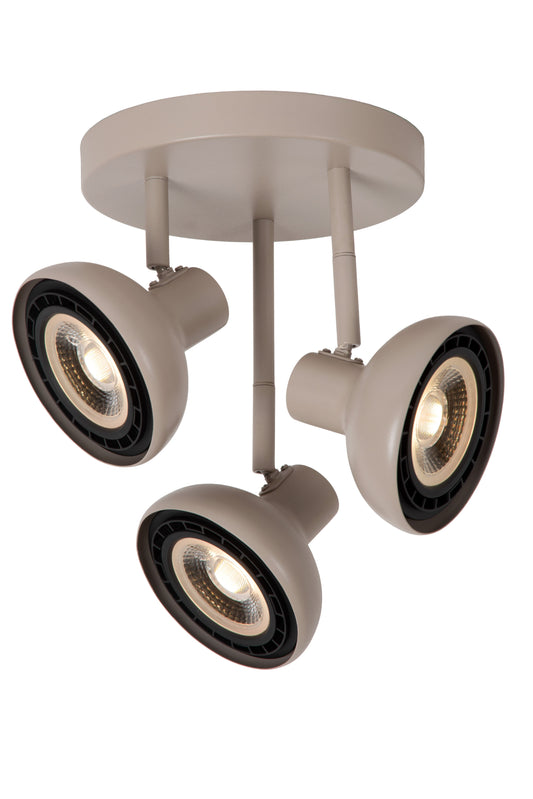 Lucide SENSAS - Ceiling spotlight - Ø 25,8 cm - 3xGU10 (ES111) - Cream