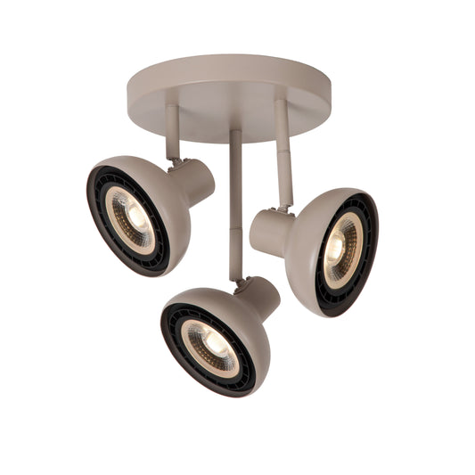 Lucide SENSAS - Ceiling spotlight - Ø 25,8 cm - 3xGU10 (ES111) - Cream