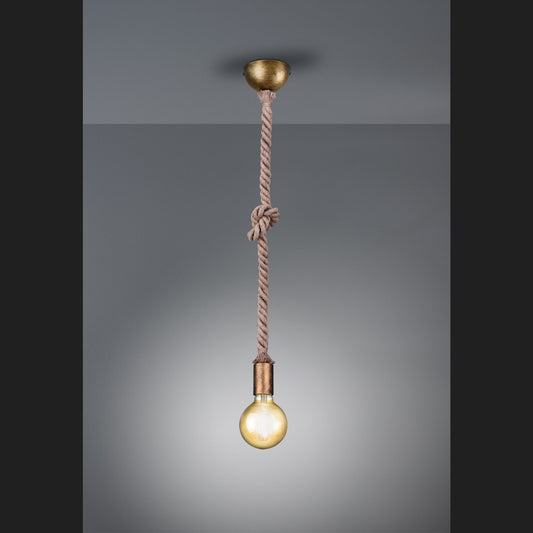 Rope  - Pendant - Old Brass - Trio