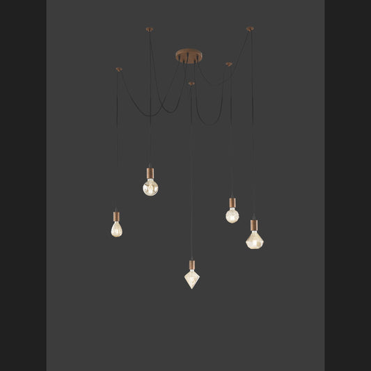 Cord  - Pendant - Antique Copper - Trio