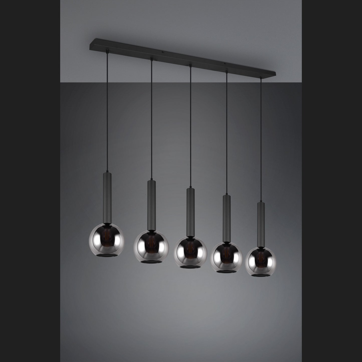 Clayton  - Pendant - Smoke - Trio