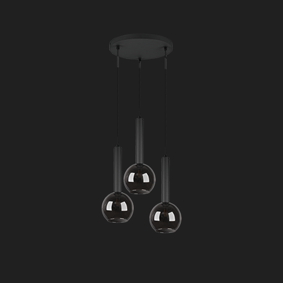Clayton  - Pendant - Smoke - Trio