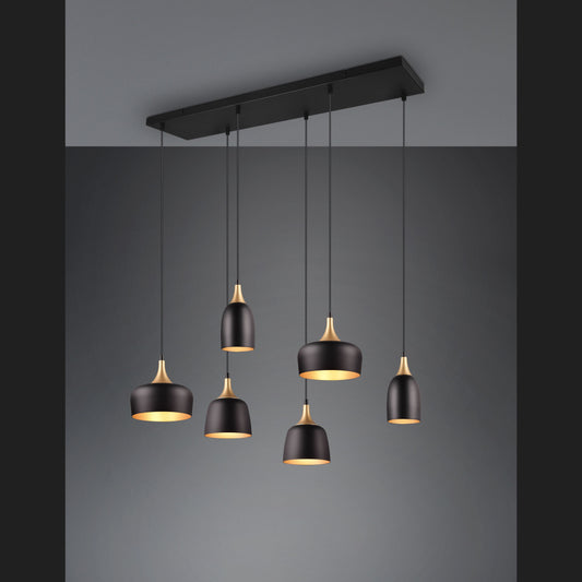 Chiraz  - Pendant - Black Matt - Trio