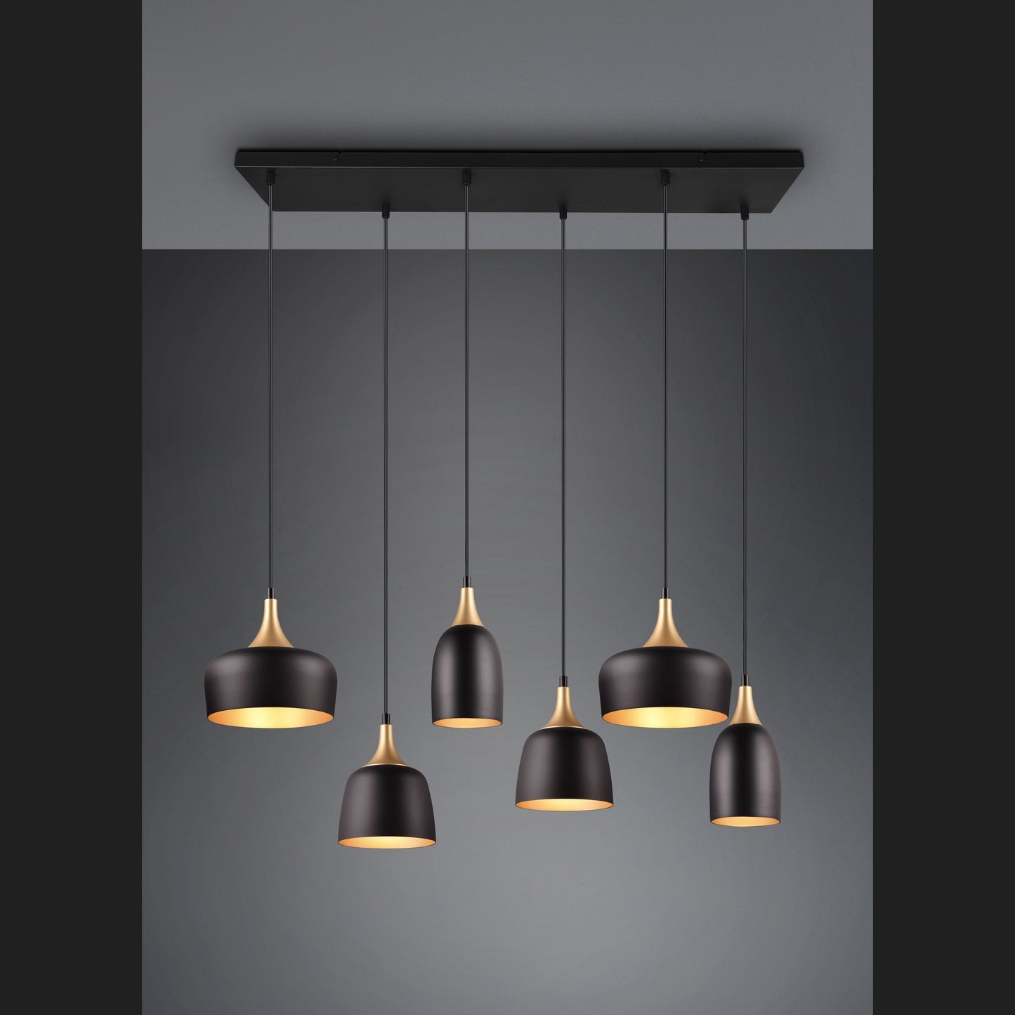 Chiraz  - Pendant - Black Matt - Trio