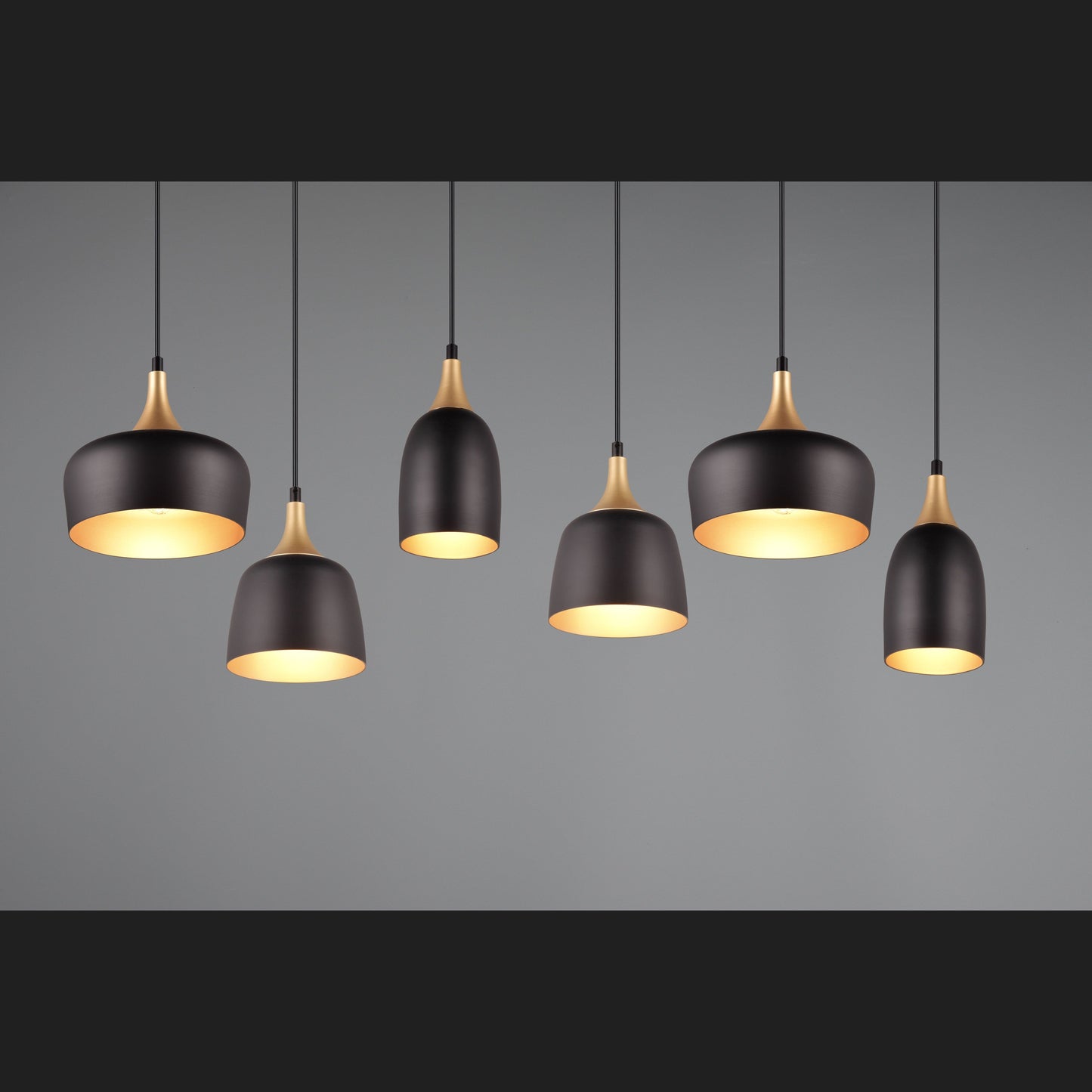 Chiraz  - Pendant - Black Matt - Trio