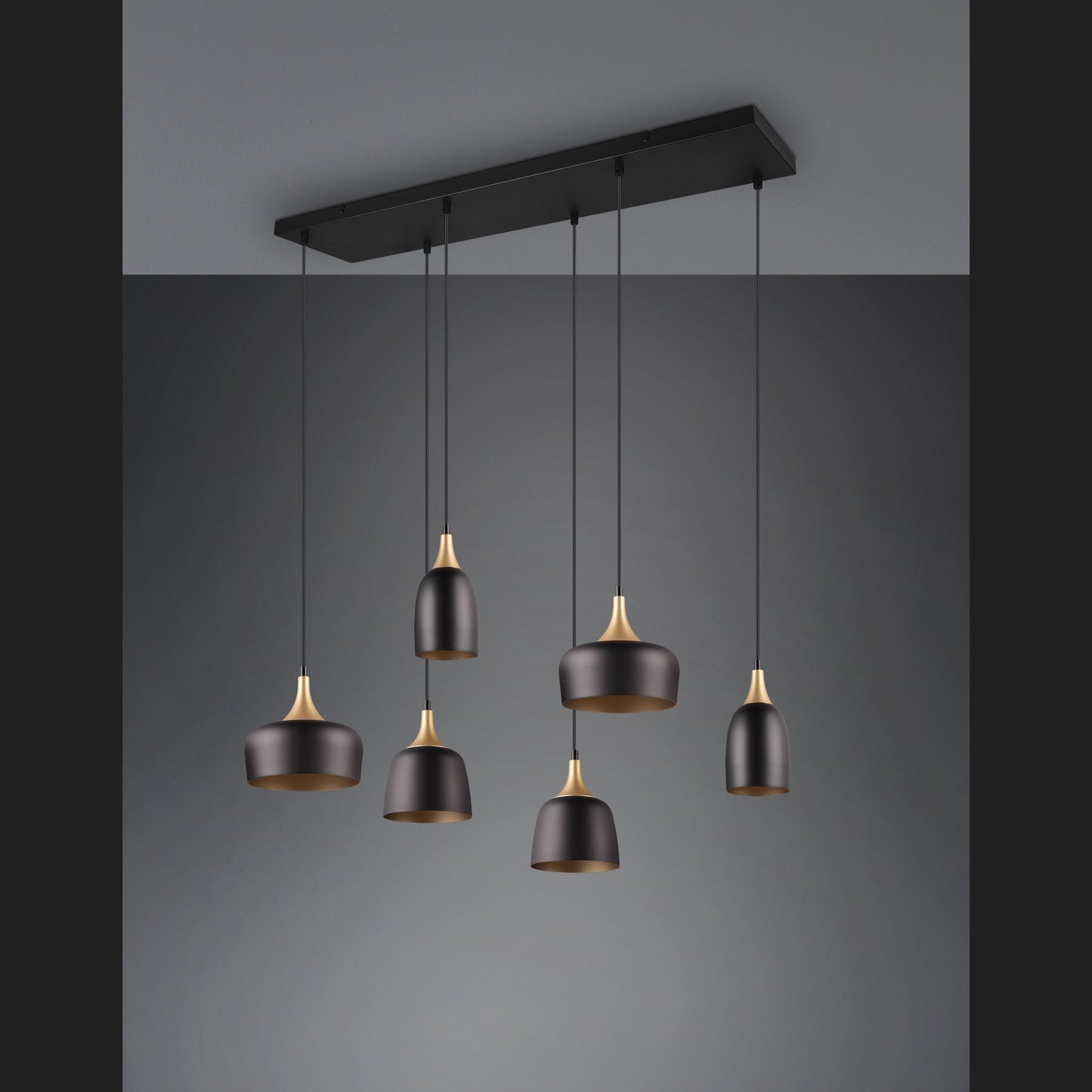 Chiraz  - Pendant - Black Matt - Trio