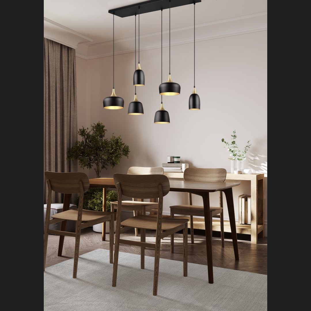 Chiraz  - Pendant - Black Matt - Trio