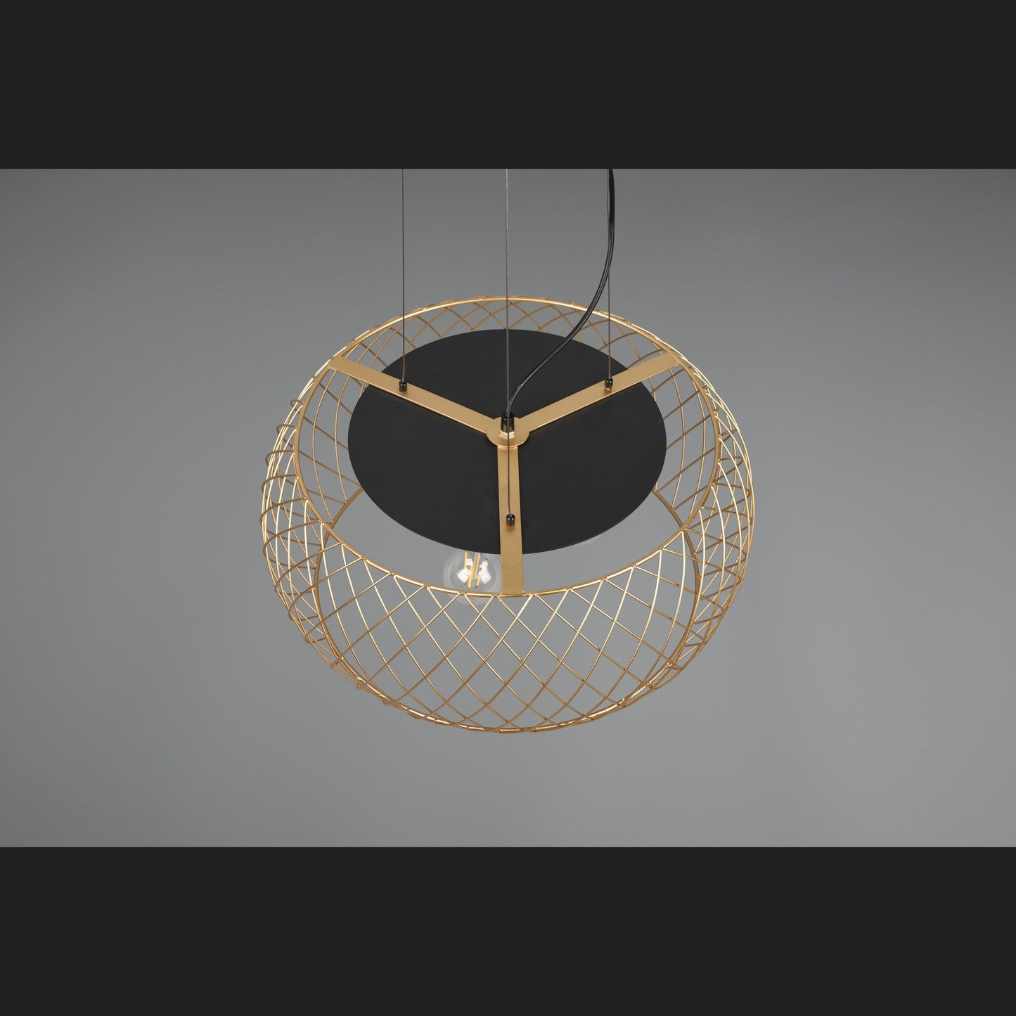 Tamil  - Pendant - Brass Matt - Trio