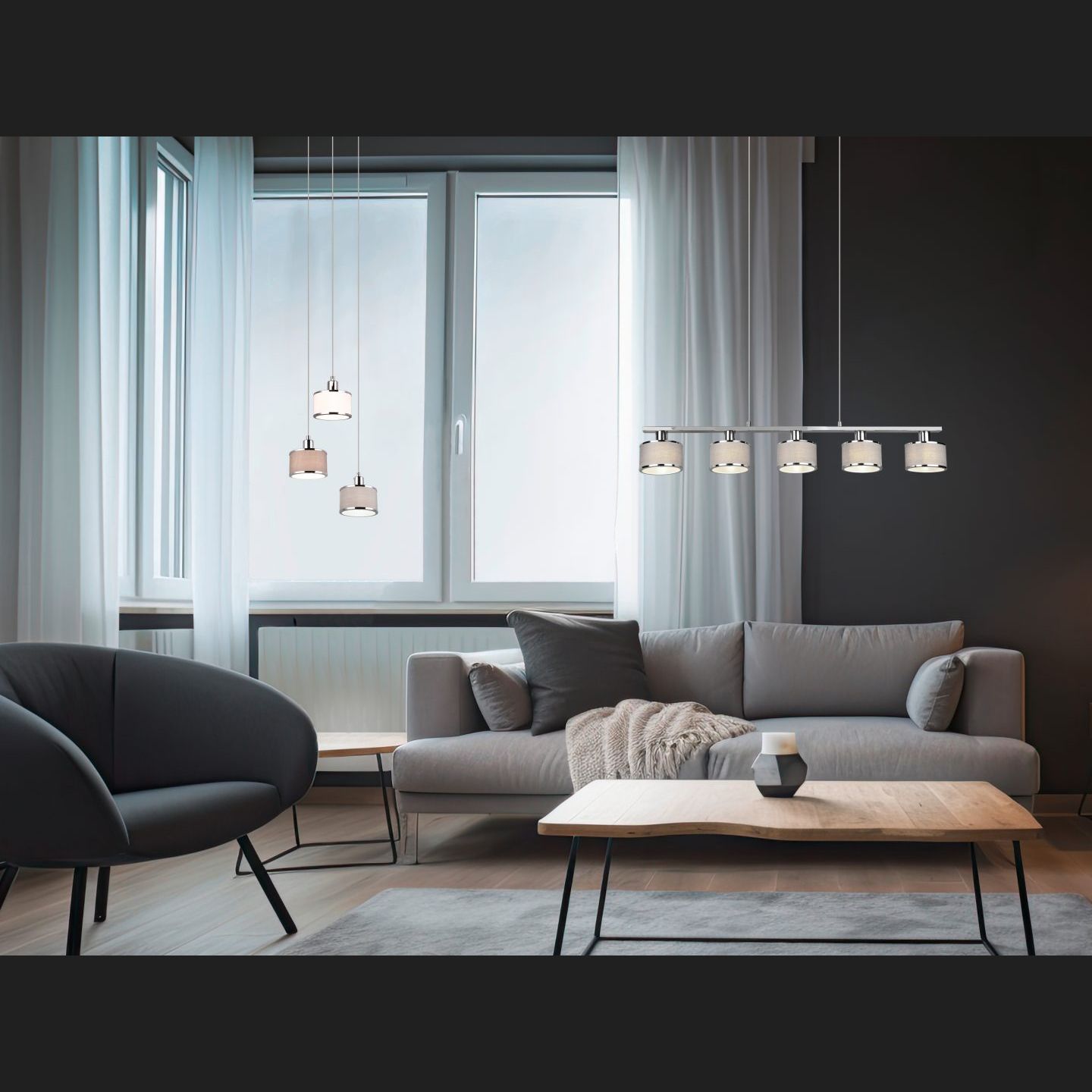 Kaprun  - Pendant - Brown - Trio