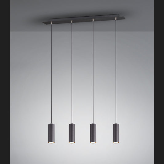 Marley  - Pendant - Black Matt - Trio