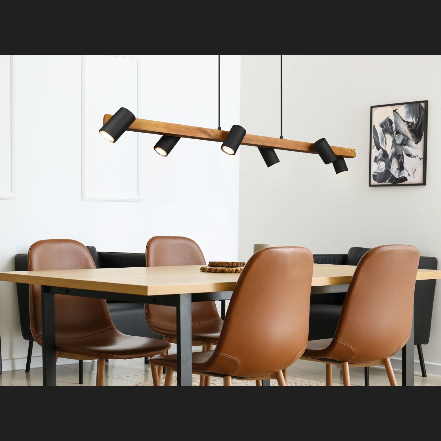 Marley  - Pendant - Black Matt - Trio