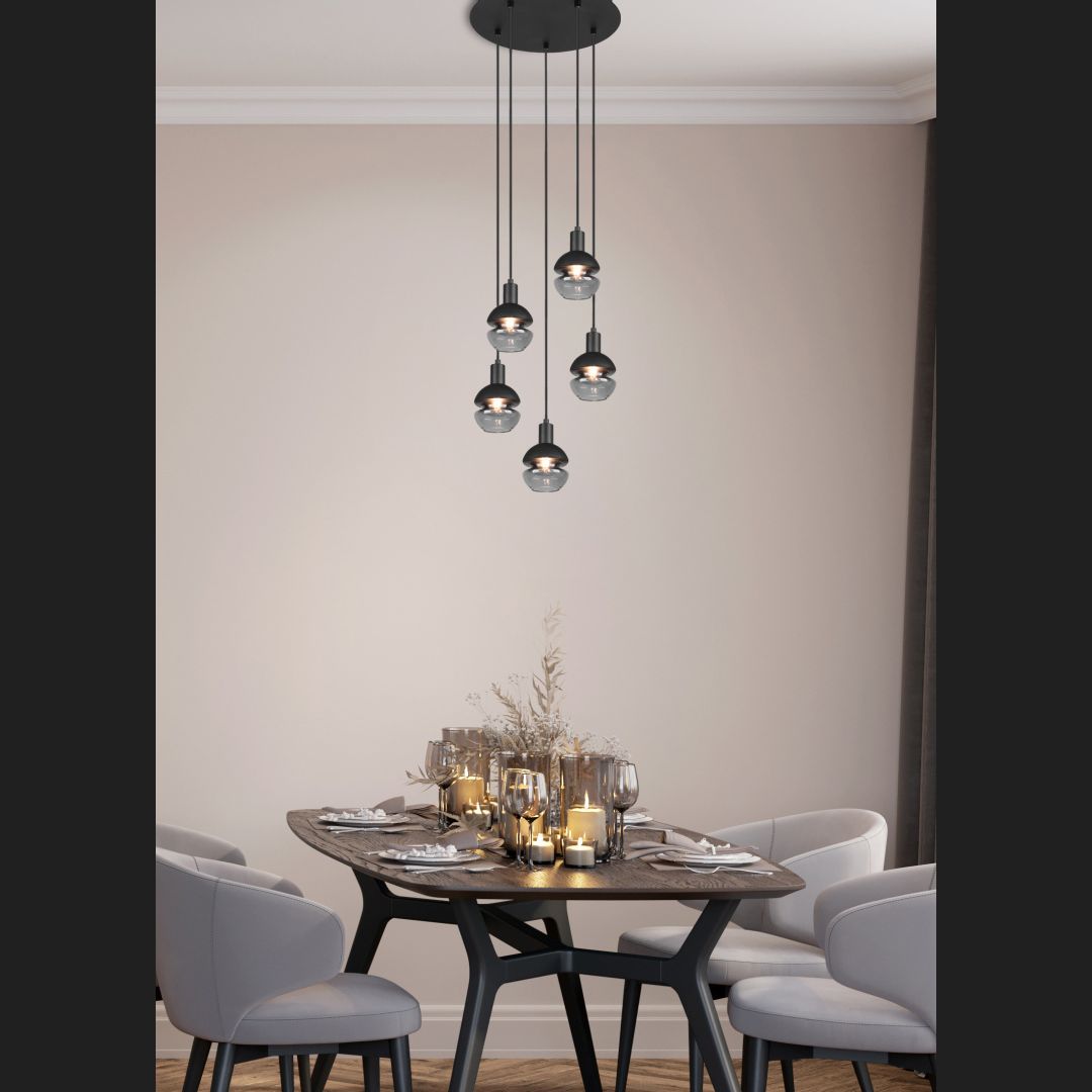 Mela  - Pendant - Black - Trio