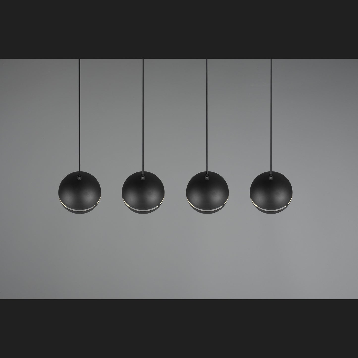 Fletcher  - Pendant - Black Matt - Trio