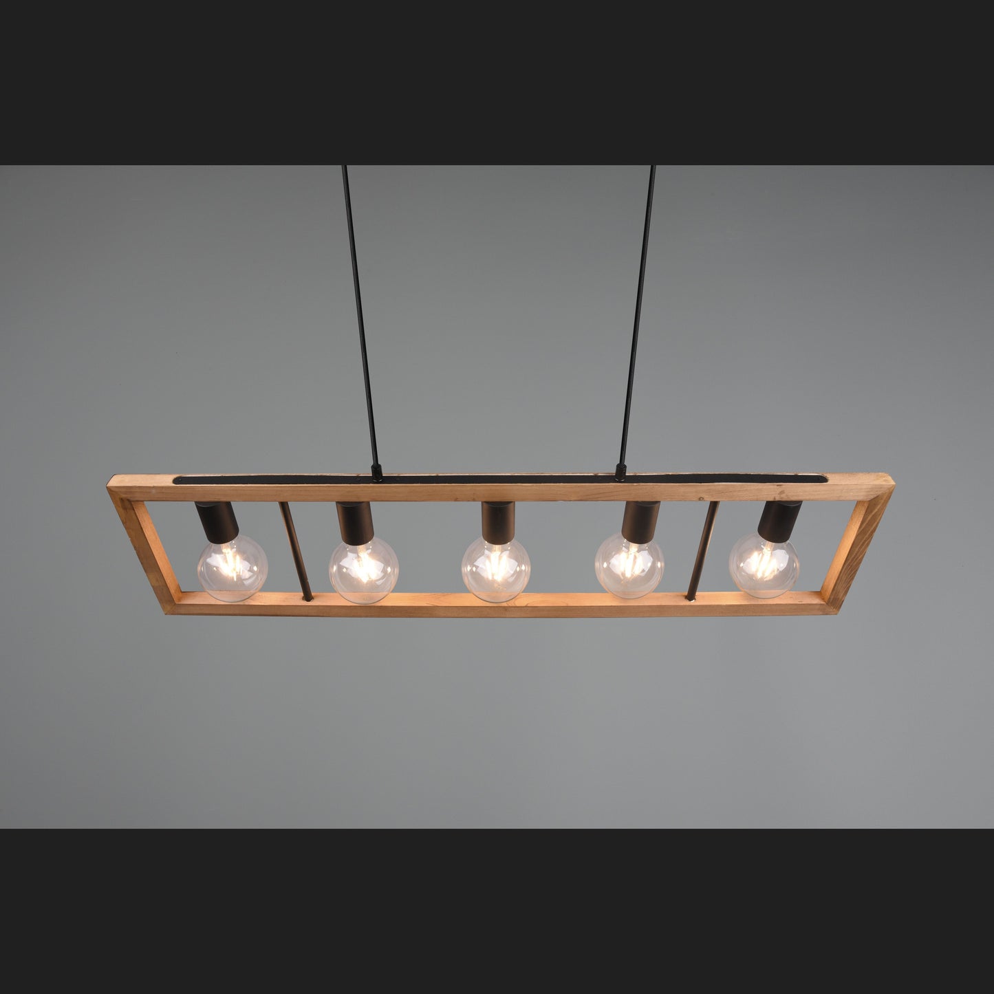 Agra  - Pendant - Wood Coloured - Trio