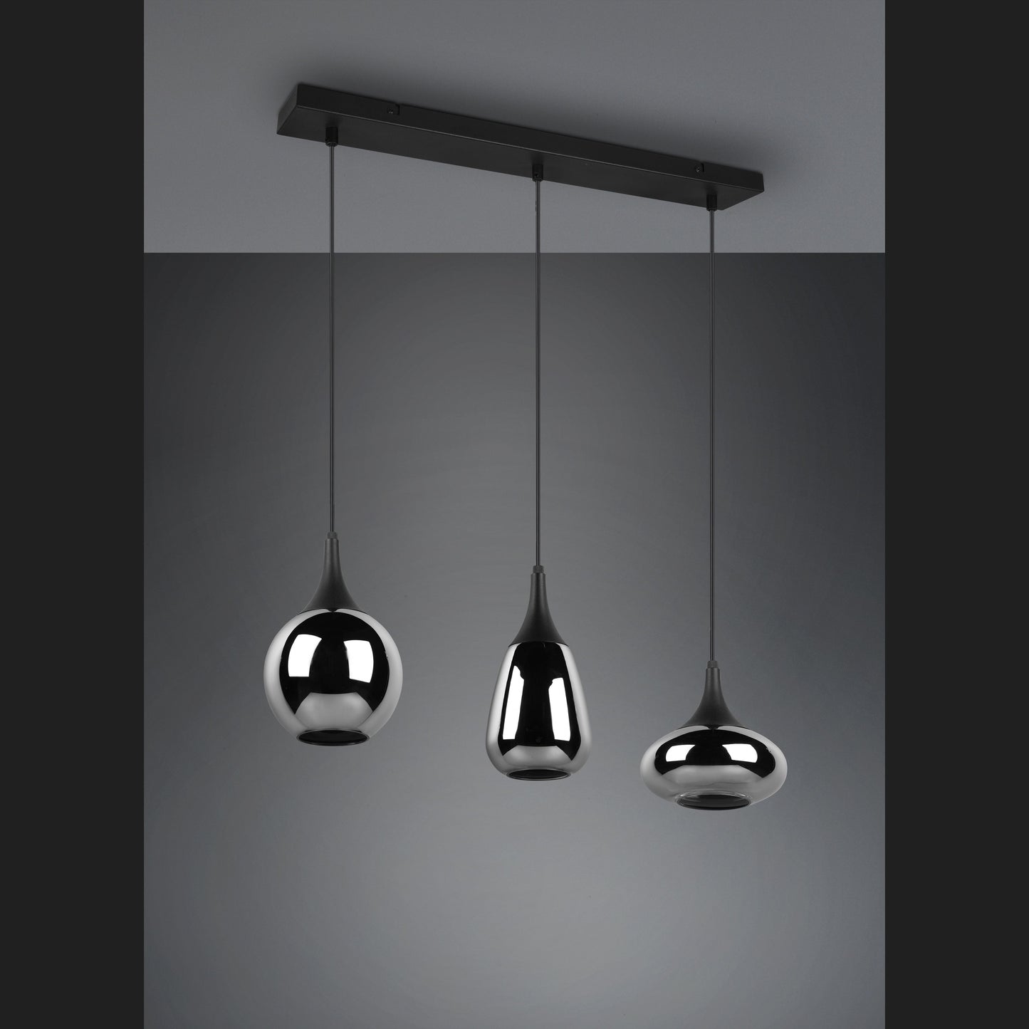 Lumina  - Pendant - Chrome Plated - Trio