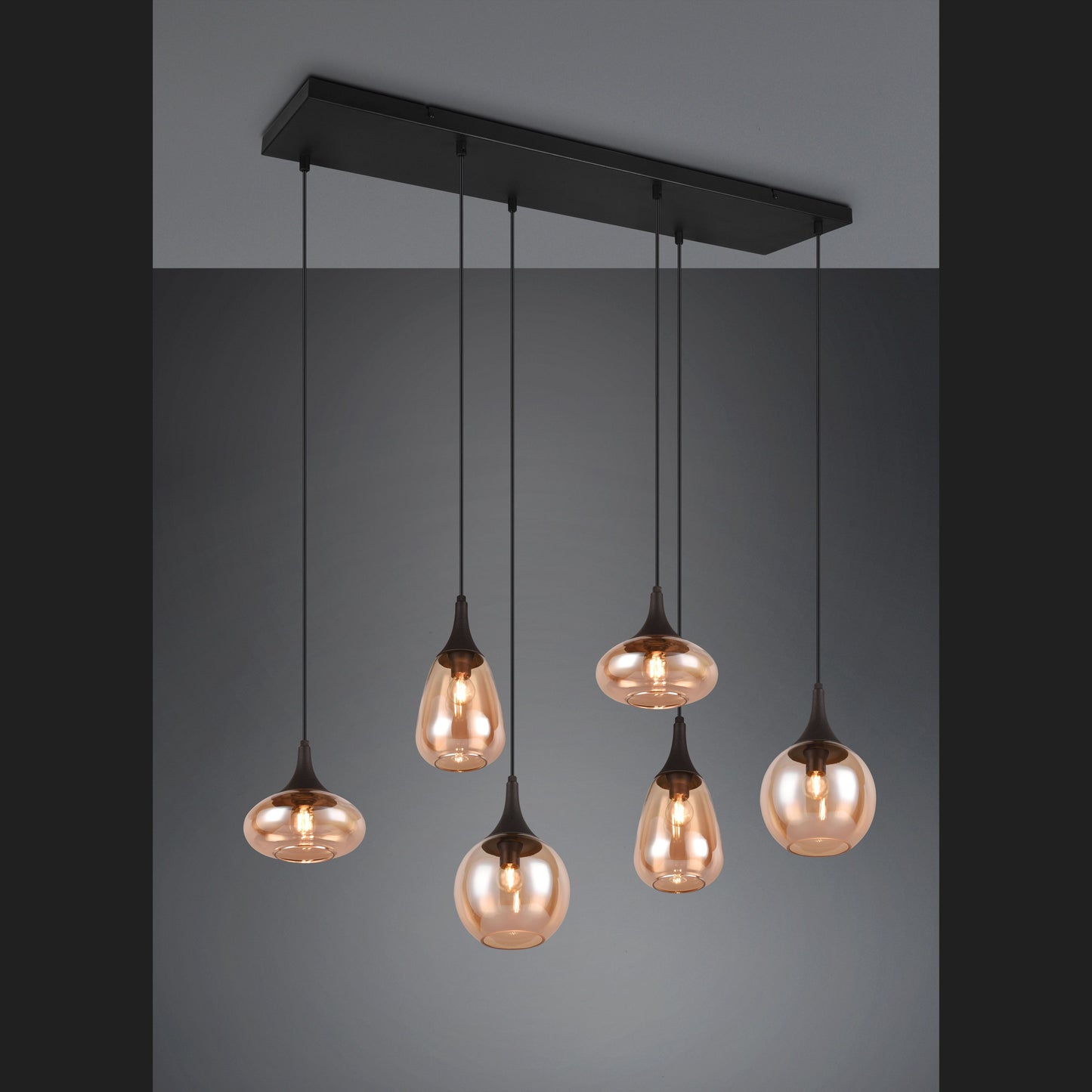 Lumina  - Pendant - Amber - Trio